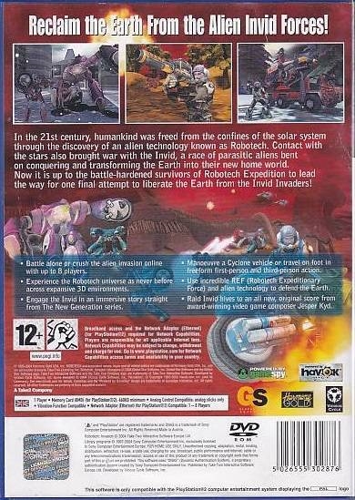 Robotech Invasion - PS2 (Genbrug)